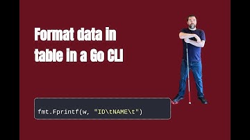How to format data in table in a Go CLI with tabwriter package