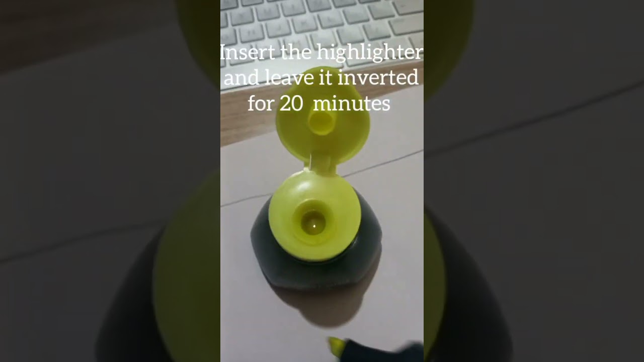 How to refill your highlighter?➡️easy steps