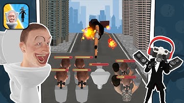 Merge Toilet: Battle Master - Part 1 Level 1-7 - Gameplay Walkthrough(iOS, Android)