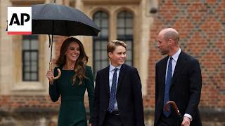 Prince William And Kate Drop Off Prince George At Eton College