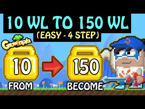 growtopia-profit-:-10-wl-to-150-wl,-easy---only-4-step!-**fast**-(how-to-get-rich-2019)