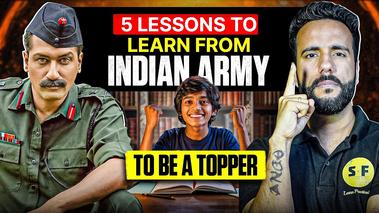 Learn Topper 5 LESSONS to learn from INDIAN ARMY to be TOPPER | Ashu Sir - YouTube