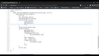 Maximum Sum of Distinct Subarrays With Length K   LeetCode Contest