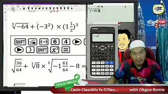 Classwiz fx570/991ex : Kuasa 2, Punca Kuasa 2, Kuasa 3, Punca Kuasa 3