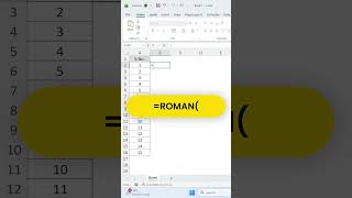 Convert Numbers to Roman in Excel 🔥 Easy Trick #excel #exceltips #viral #shorts #trending #roman
