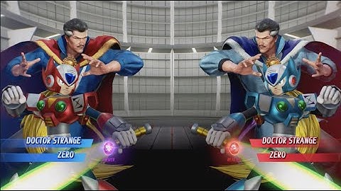 Doctor Strange and Zero vs Doctor Strange and Zero - MARVEL VS. CAPCOM: INFINITE