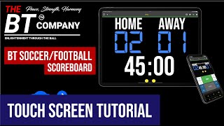 Soccer/Football Scoreboard Touch Interface Tutorial (iOS & Android) screenshot 1