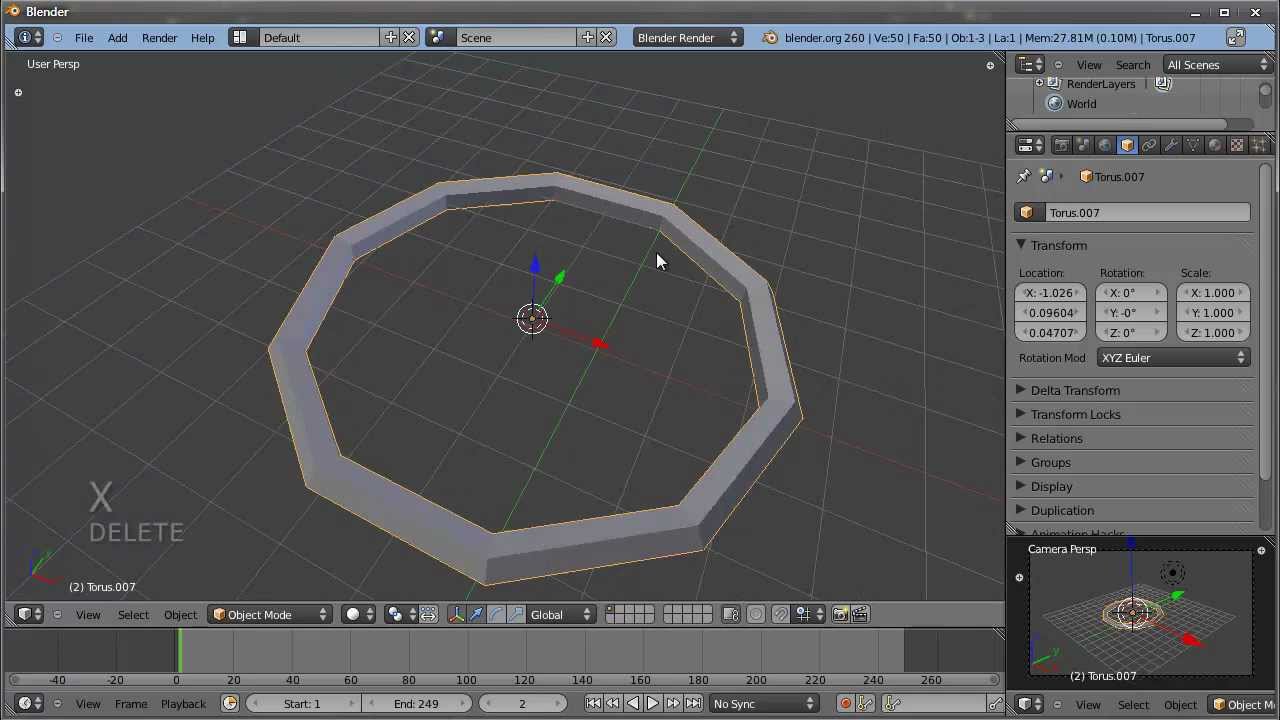 Short & Simple Modifying segments & vertices in Blender. YouTube