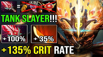 TANK is Nothing to this Juggernaut +135% Crit Rate Bloodthorn Crit Every Hit Deleted Timber Dota 2