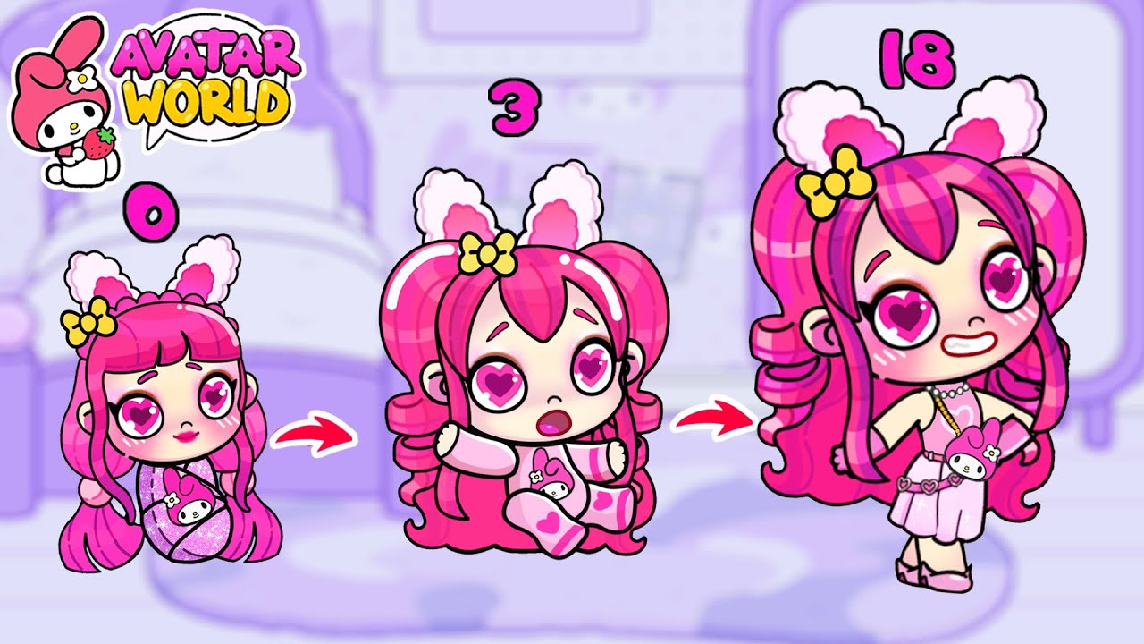 MY MELODY Mom vs KUROMI Mom | Hello Kitty in Toca Boca vs Avatar