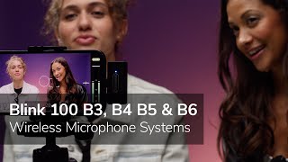 Saramonic Blink 100 B3, B4, B5 &amp; B6 Clip-On Wireless Mic Systems for Lightning &amp; USB-C Devices