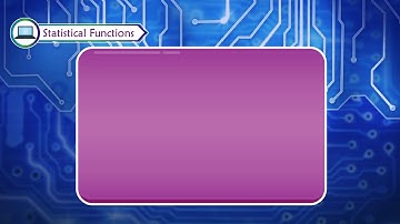 STATISTICAL FUNCTIONS class-7