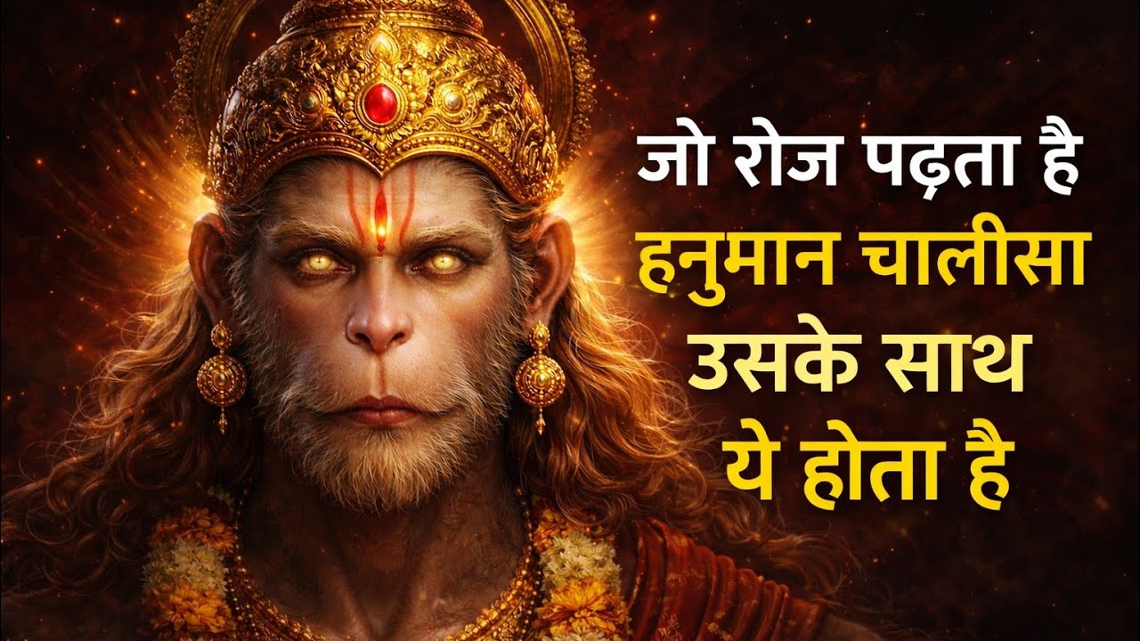 🟡✅ जो हनुमान चालीसा पढ़ता है उसके जीवन में ये 4 घटनाएँ निश्चित घटती हैं। चौंकाने वाला सत्य