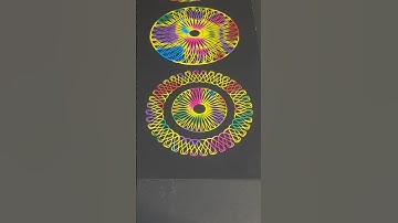 Unique Patterns🌀"Explore unique Spirograph patterns! #Art #Spirograph #ASMR"