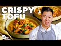 Lucas sin teaches you how to panfry tofu 2 ways  in the kitchen with