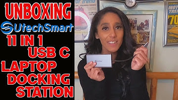 Unboxin USB C Hub, UtechSmart 11 in 1 Triple Display USB Type C Adapter Docking Station