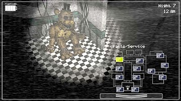 Withered Golden Freddy FNaF in Real Time Voice Lines Animated