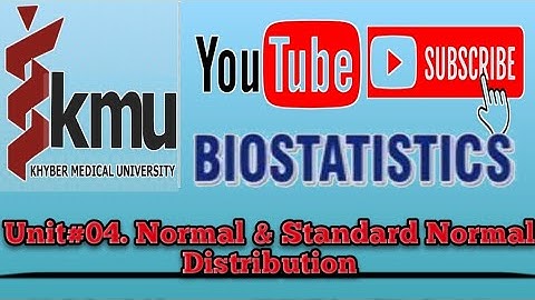 KMU Slides of Biostatistics....Unit#04..Normal & Standard Normal Distribution..