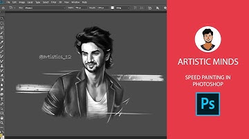 Sushant Singh Rajput Digital Artwork Speed Painting