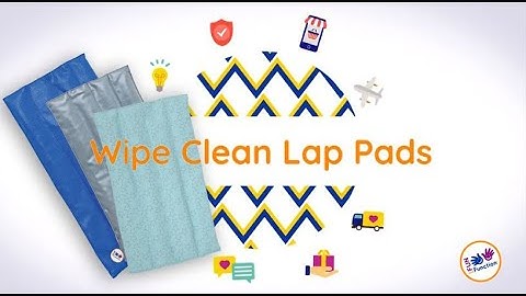Wipe Clean Weighted Lap Pads - From Fun and Function!