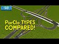 Types of Partial Cloverleaf Compared!  -  ParClo Interchange Comparison