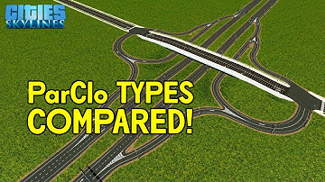 Types of Partial Cloverleaf Compared!  -  ParClo Interchange Comparison