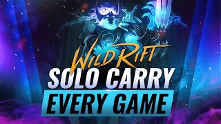 SOLO CARRY Every Game in Wild Rift (LoL Mobile)