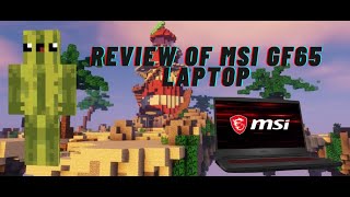 REVIEW OF THE CHEAPEST RTX GAMING LAPTOP | MSI GF65 THIN