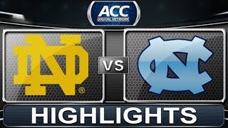 Notre Dame vs North Carolina | 2014 ACC Basketball Highlights