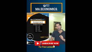 Assignment MA ECONOMICS IGNOU 2023 |  MA ECONOMICS IGNOU (MEC /MAEC)  previous year question papers