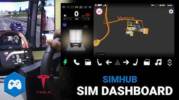 Tesla UI Dashboard for ETS2 | SimHub | SimDashHub | Sim Racing | Wheels Speedometer | 2024