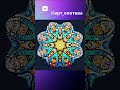 Мандала яркая рисунок. Bright mandala design #zentanglelegend
