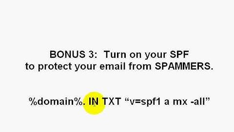 Turn on your Sender Policy Framework | Video 14 of 14