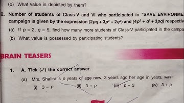 DAV class 6 maths chapter 6 Brain Teasers - all questions solved