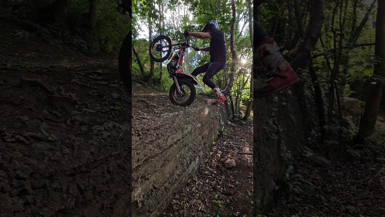 TRS one 250 RR trials bike crash