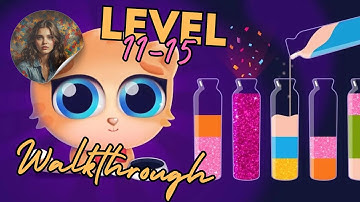 Get Color - Water Sort Puzzle Levels 11-15 Unleash Your Inner Sorting Master! (Complete Walkthrough)