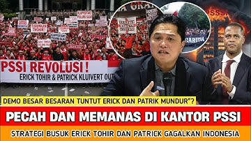 🔴 KESABARAN SUDAH HABIS ‼️ Kantor PSSI pecah dan memanas tuntut Erick Tohir dan Patrick Kluivert OUT