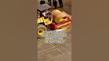 Can you fold a piece of paper more than seven times?2#shorts #youtubeshorts #science #paperfolding