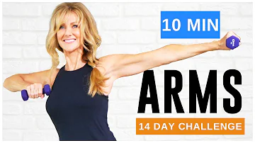 10 Minute Tone Your ARM Workout With WEIGHTS For Women Over 50!