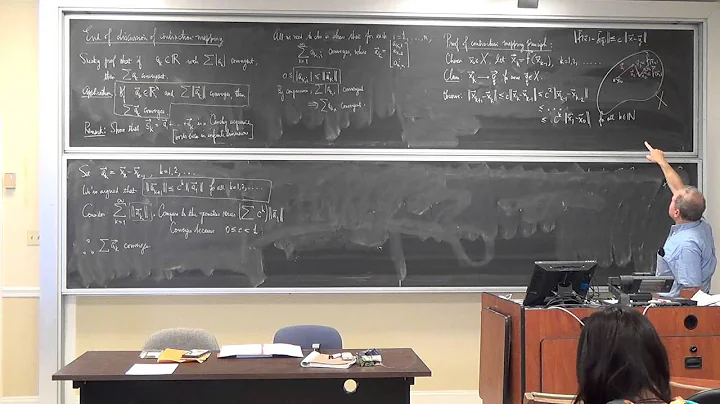 Shifrin Math 3510 Day18: Contraction Mapping Principle Proof & Newton's Method