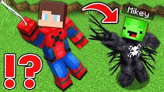 JJ Spiderman Speedrunner VS Mikey Venom Hunter  in Minecraft Challenge (Maizen Mizen Mazien)