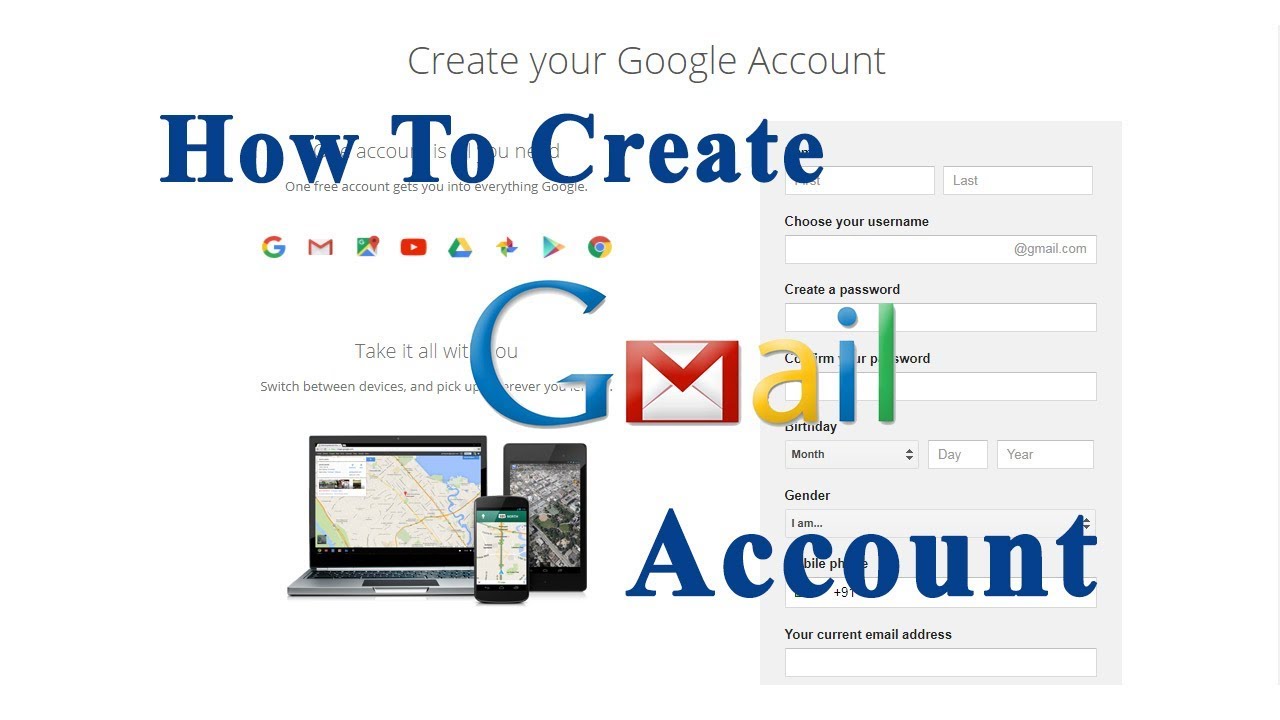 How to create a Gmail account/ How to create an email ID - YouTube