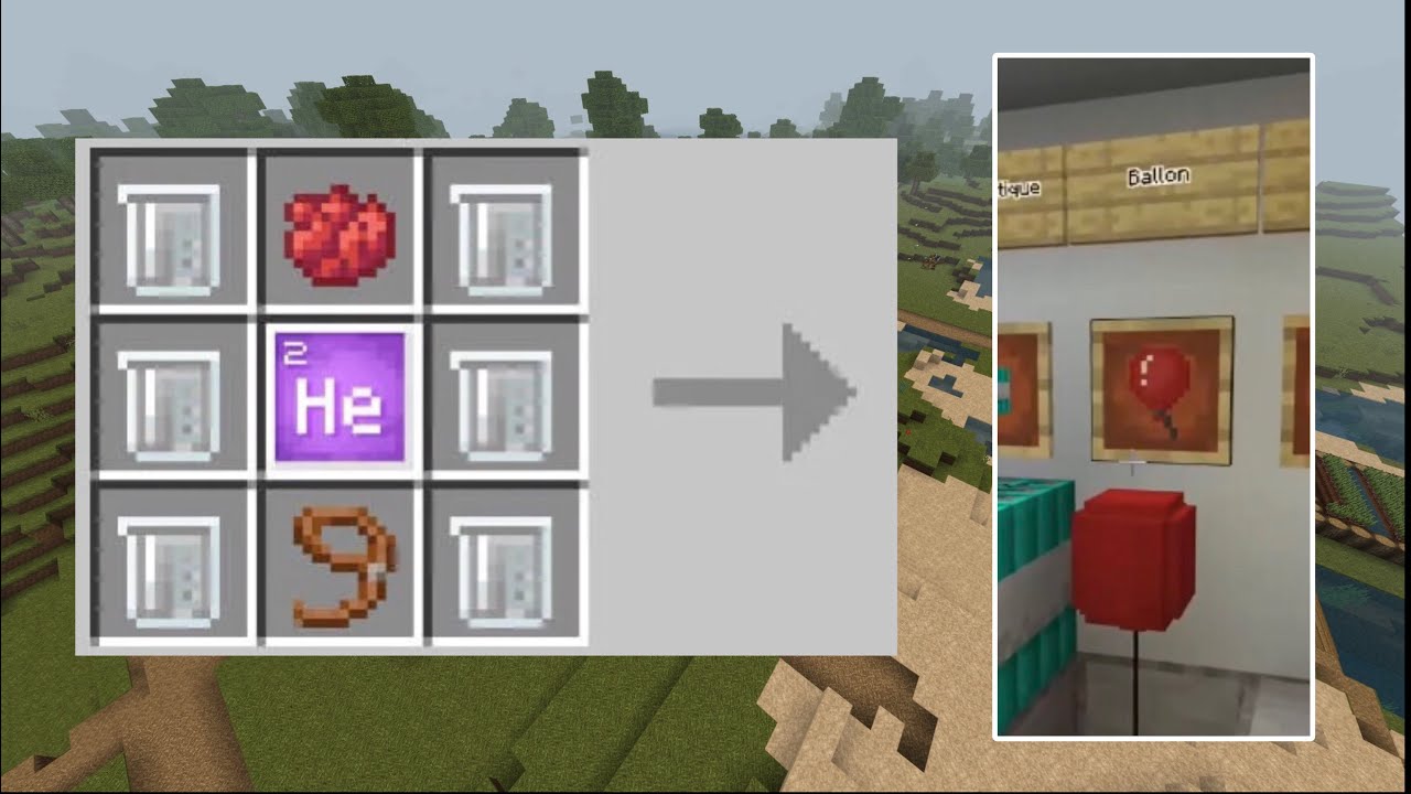 Tout savoir sur les ballons SANS MODS / Minecraft Tuto - YouTube