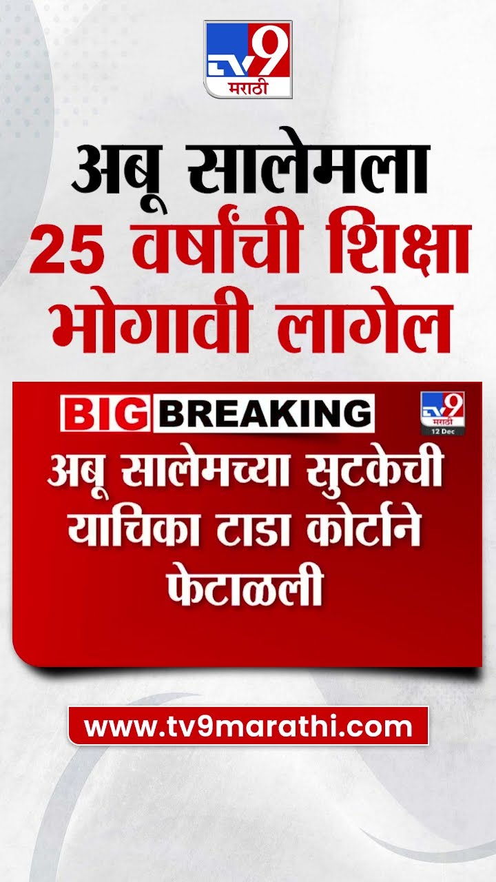 Abu Salem | अबू सालेमला 25 वर्षांची शिक्षा भोगावी लागेल - टाडा कोर्ट