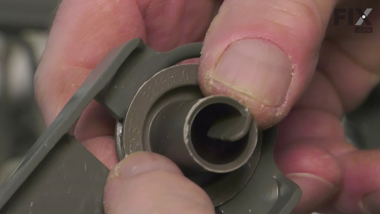 Whirlpool Dishwasher Repair - How to Replace the Holder - YouTube