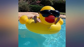 GAME 51901-BB Giant Mesh Bottom Derby Duck Inflatable Pool Float, Quick-Fill review