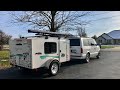 Full tour  of our camp set up Astrovan And Runaway Camper