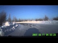 Зимняя ледовая трасса автошколы БЦВВМ в пос. Казенная Заимка, Видео fater2004
