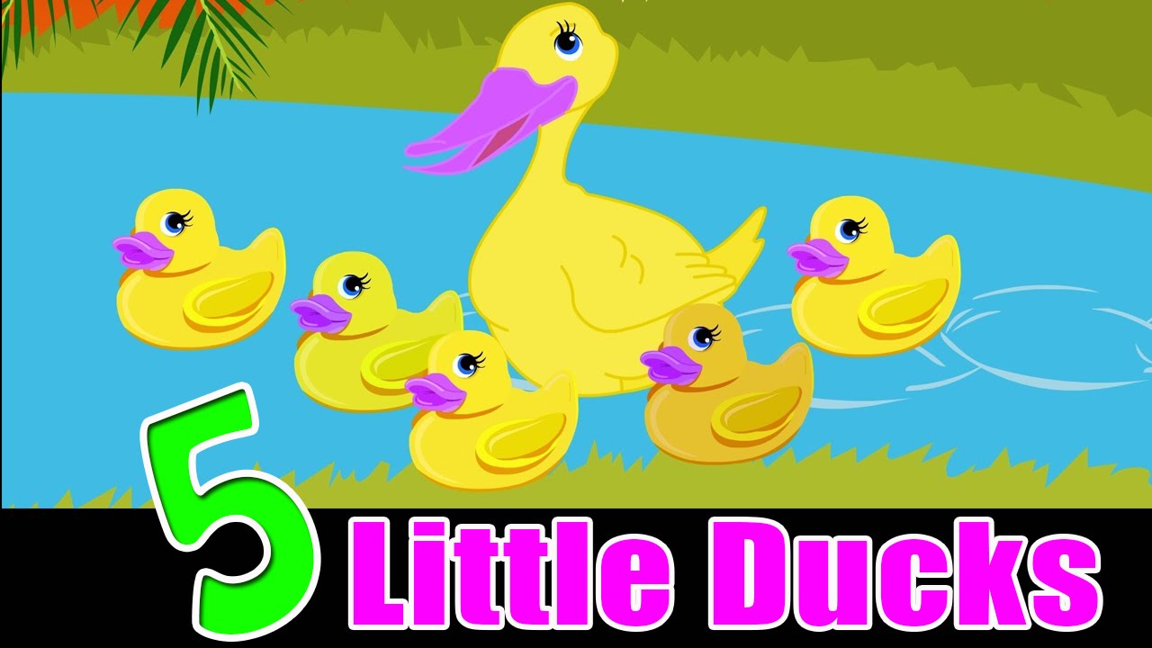 Five Little Ducks Nursery Rhyme With Lyrics | Cartoon Animation Rhymes ...