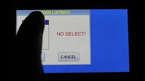 023 LISTBOX DEMO emWin STemWin STM32 STM32F7